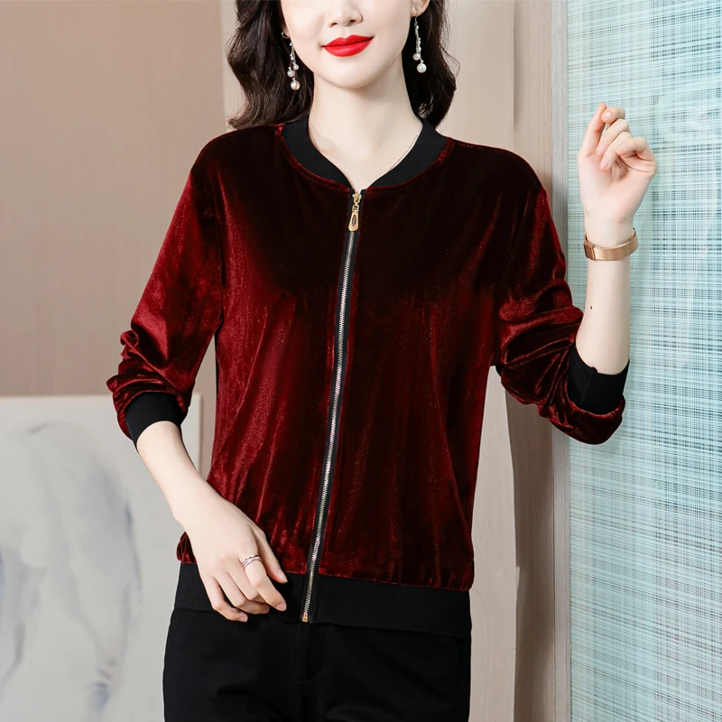 2022 модная осенняя куртка-бомбер женская Свободная куртка с длинным рукавом