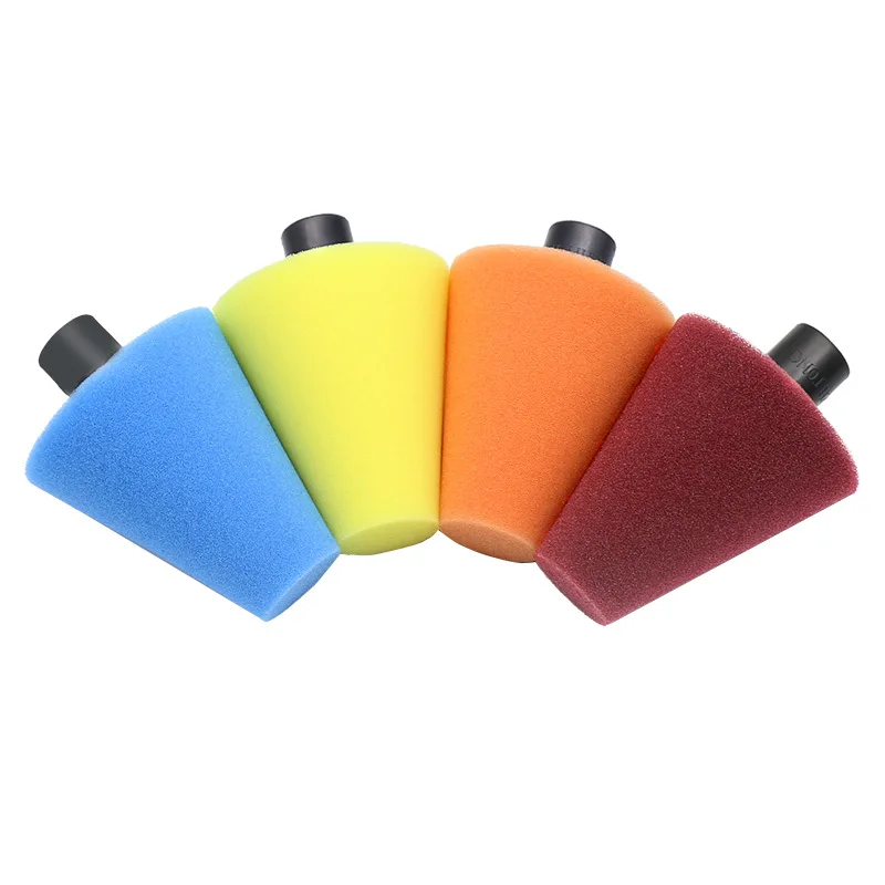 

M14 Burnishing Foam Sponge Polishing Cone Shaped Buffing Pads For Car Wheel Hub