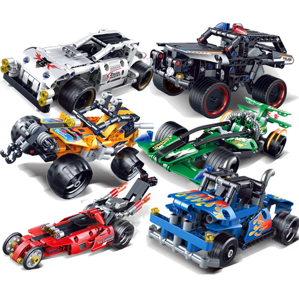 

Creator Expert High-tech City Series Windrunner 3810 208pcs Pull back car 488 GTE RSR Moc Modular Bricks Model Building Blocks