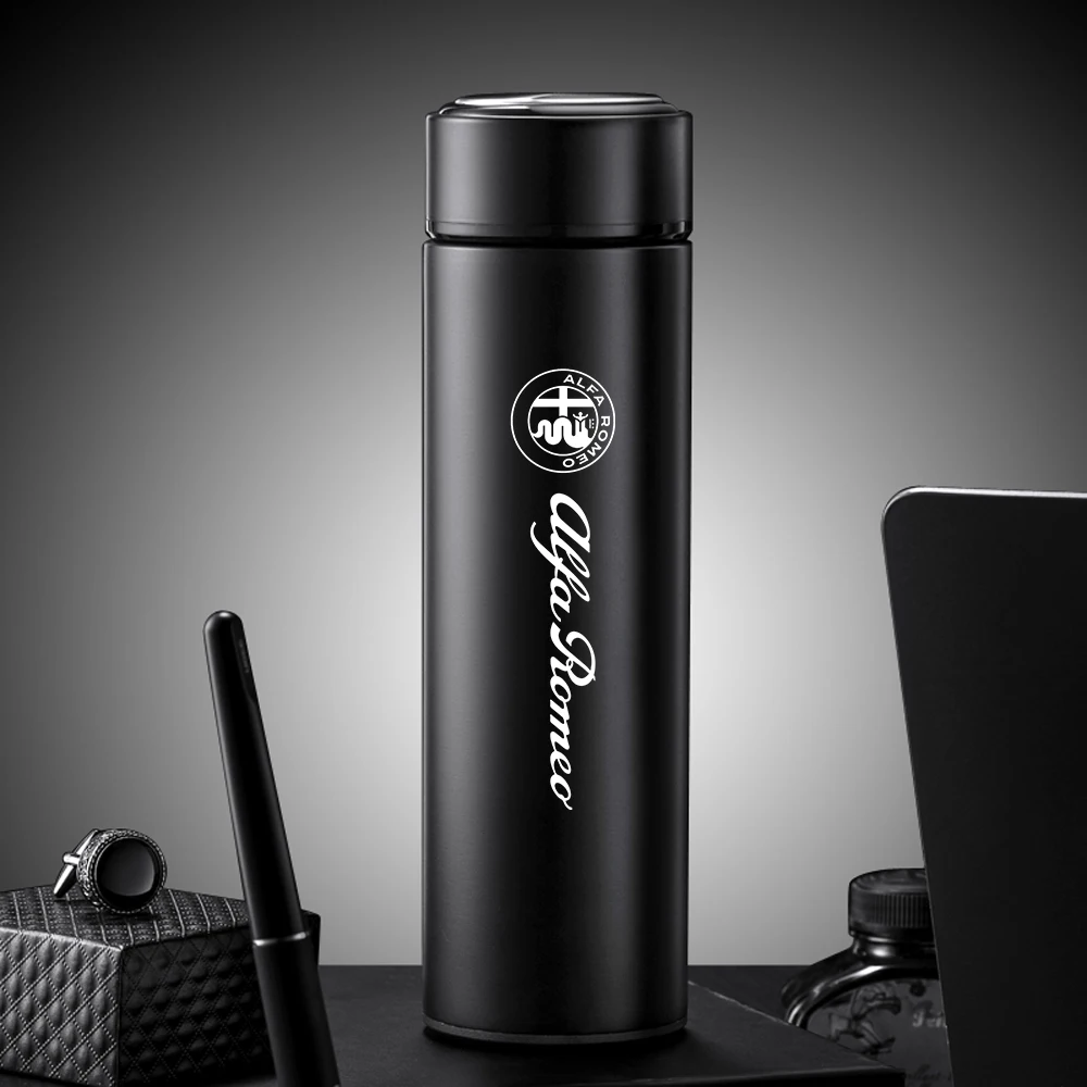 

500ml smart thermos temperature display portable stainless steel thermos cup for Mercedes-Benz Amg Glk Gla