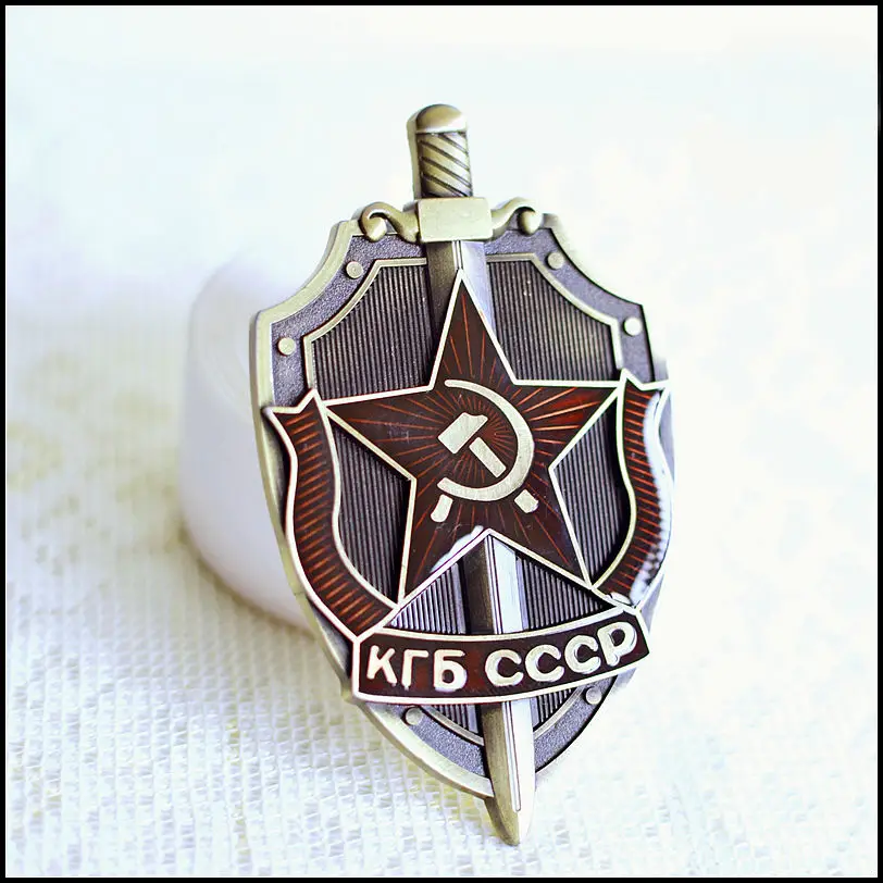 Юбилейный значок CCCP с Советским Союзом КГБ металлическая наклейка для