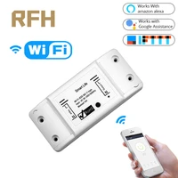 diy wifi smart light switch universal breaker timer smart life app wireless remote control works with alexa google home