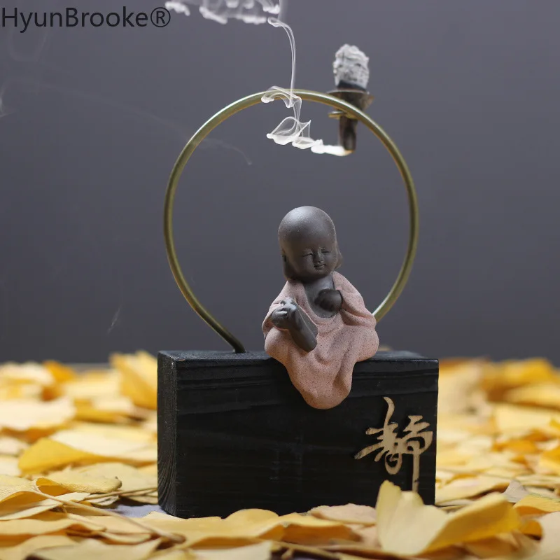 Zen Style керамический маленький монашеские благовония держатель для горелка конус