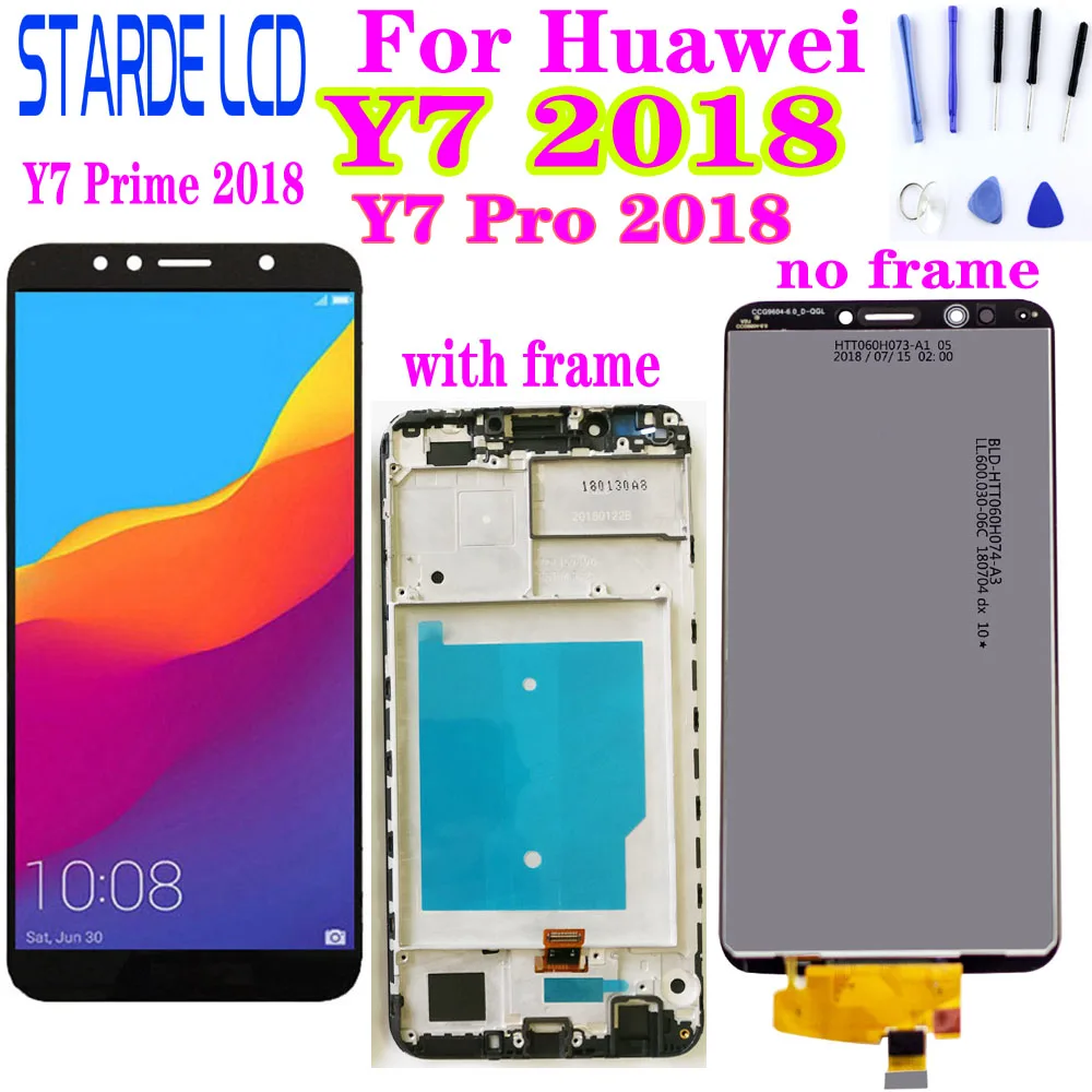 Для HUAWEI Y7 Prime 2018 ЖК дисплей сенсорный экран LDN L21 для Huawei Pro LND L22 L29|Экраны мобильных