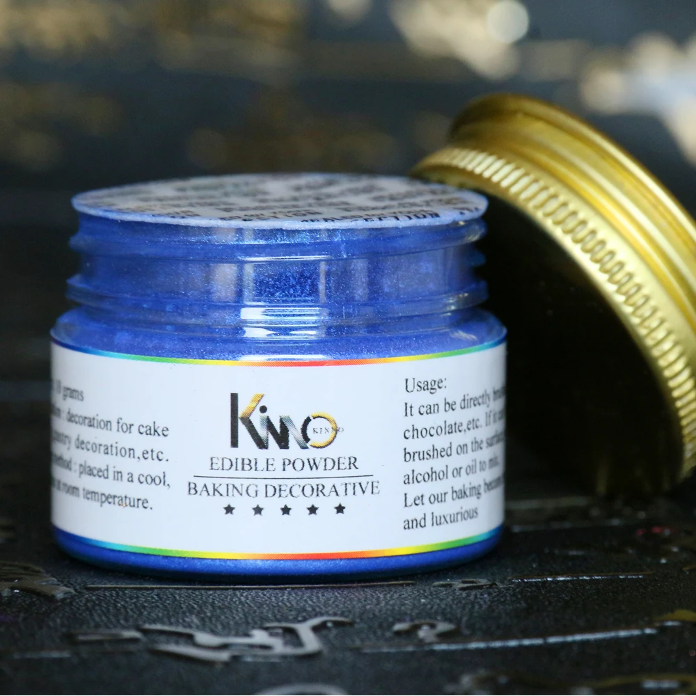 Съедобная пудра Блестящий Голубой пылевой краситель для съедобного пищевого