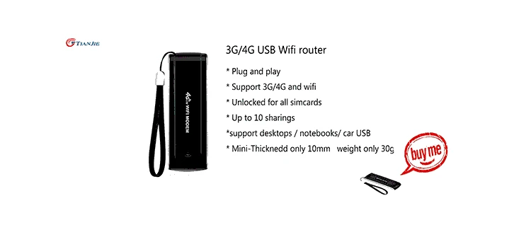 TIANJIE разблокировка 3g/4G wifi роутер Мобильный/портативный/беспроводной точка доступа 4G LTE USB модем ключ wifi с sim-картой слот широкополосный