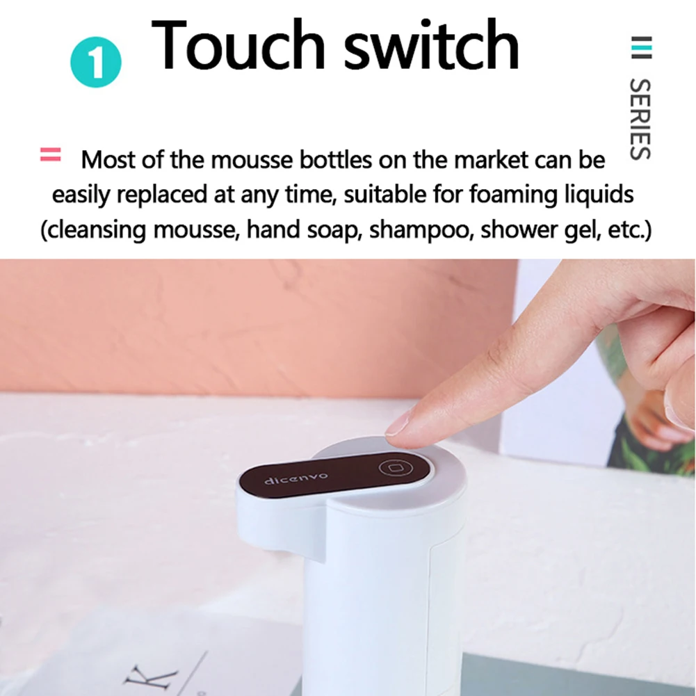 Бесконтактный автоматический мини-дозатор жидкого мыла настенный диспенсер для