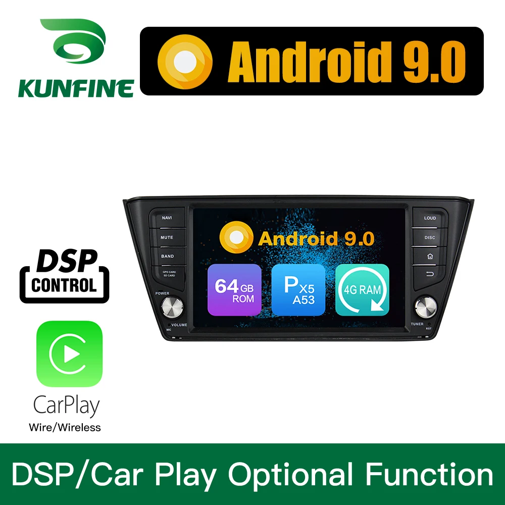 Android 9 0 Восьмиядерный 4 Гб ОЗУ 64 ПЗУ автомобильный DVD GPS мультимедийный плеер