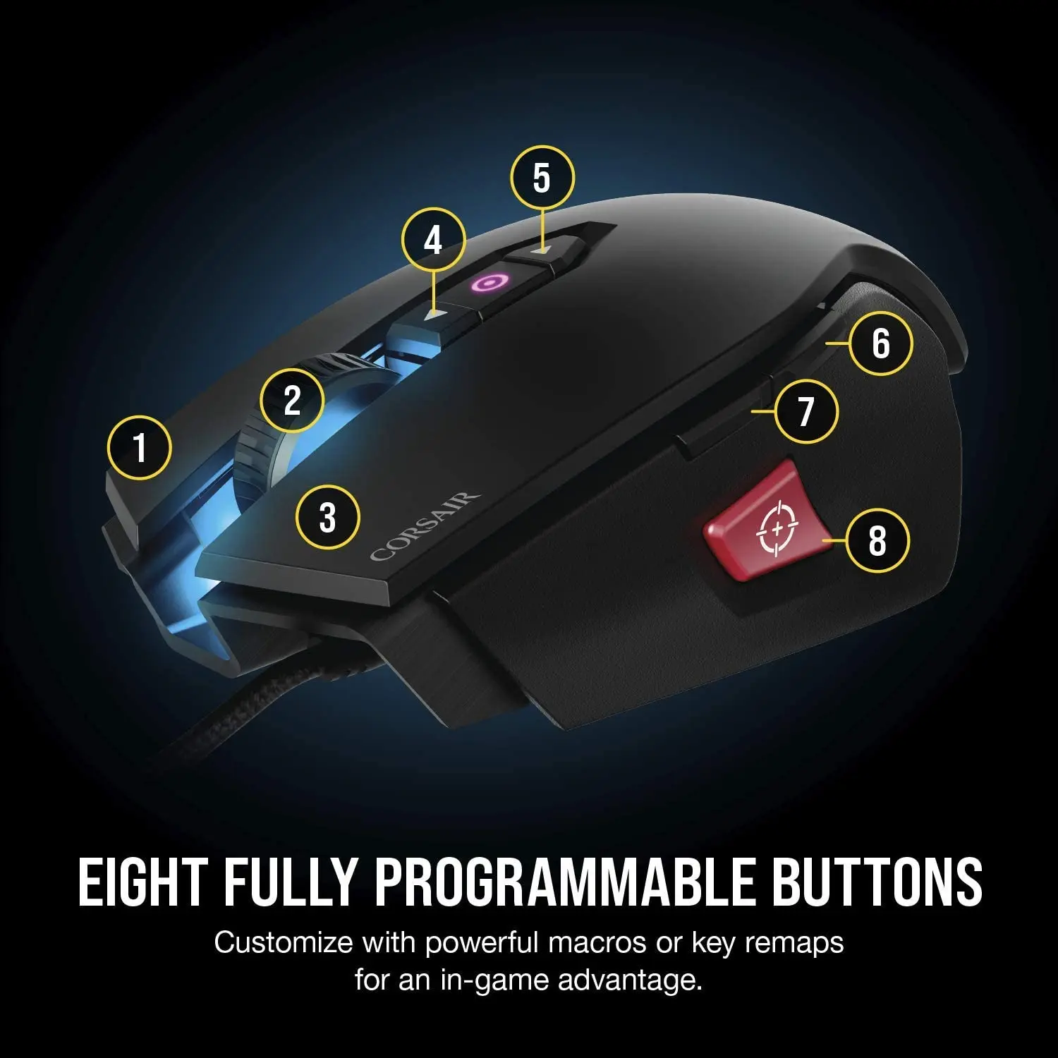 CORSAIR M65 Pro RGB-игры кадров в секунду Мышь-12000 Точек на дюйм оптический