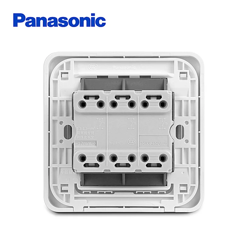 Panasonic Стандартный Переключатель кнопочный выключатель света 1 банда 2 банды 3