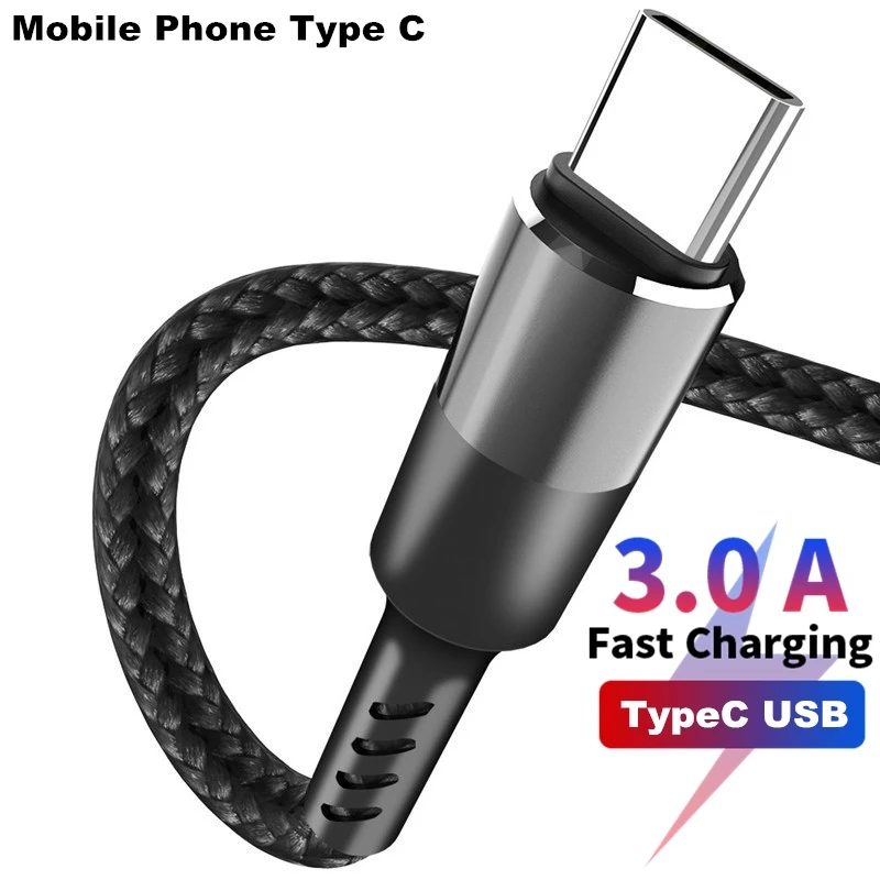 Кабель usb type C для передачи данных 3 0 A Для samsung S10 S9 S8 Xiaomi huawei P30 Pro Быстрая зарядка