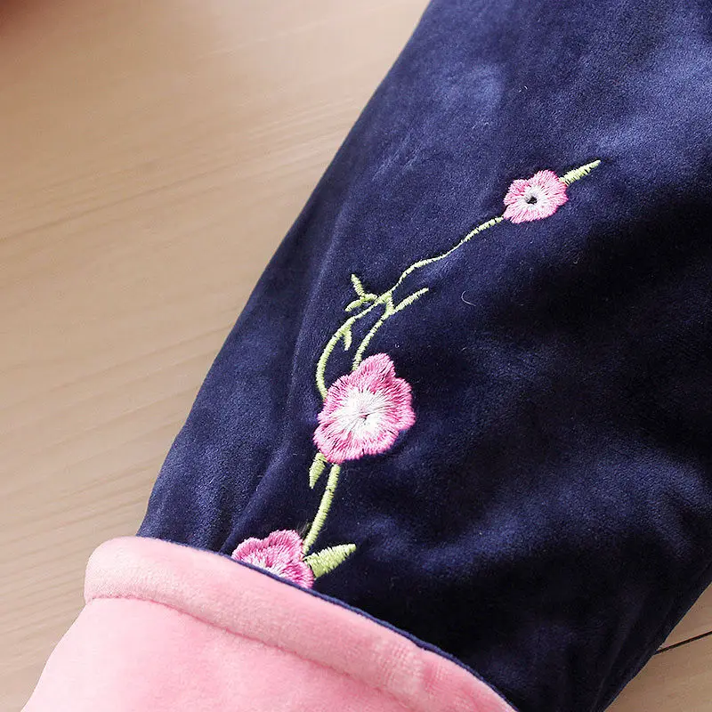 Комплекты теплой одежды для маленьких девочек милые хлопковые плотные толстовки