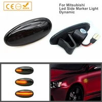 2pcs led turn signal lights dynamic side indicator flowing side marker repeater for mitsubishi qutlander i miev eclipse pajero