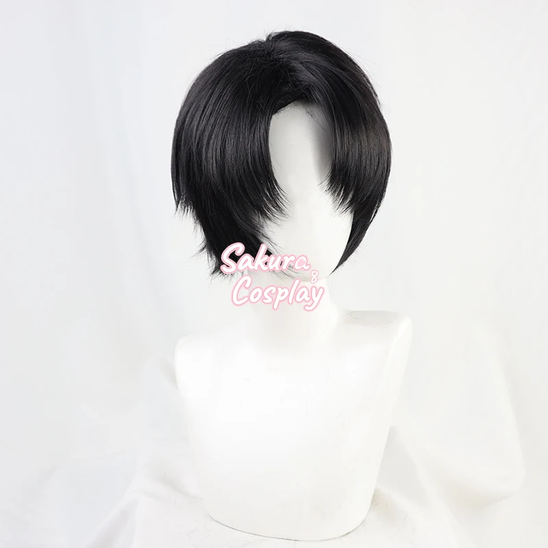 Атака Титанов Леви Аккерман Косплей короткий черный костюм термостойкие