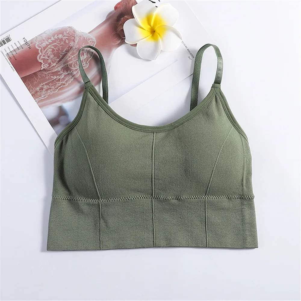 

Women's Tube Top Seamless Underwear Sexy Tank Crop Tops U Back Push Up Women Lingerie Intimate Removeable Padded Camisole Femme