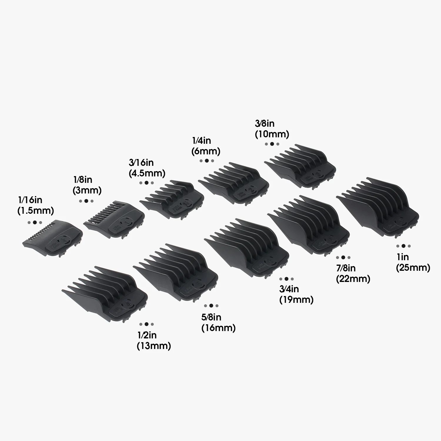 10 шт. машинка для стрижки волос предел гребень руководство вложение