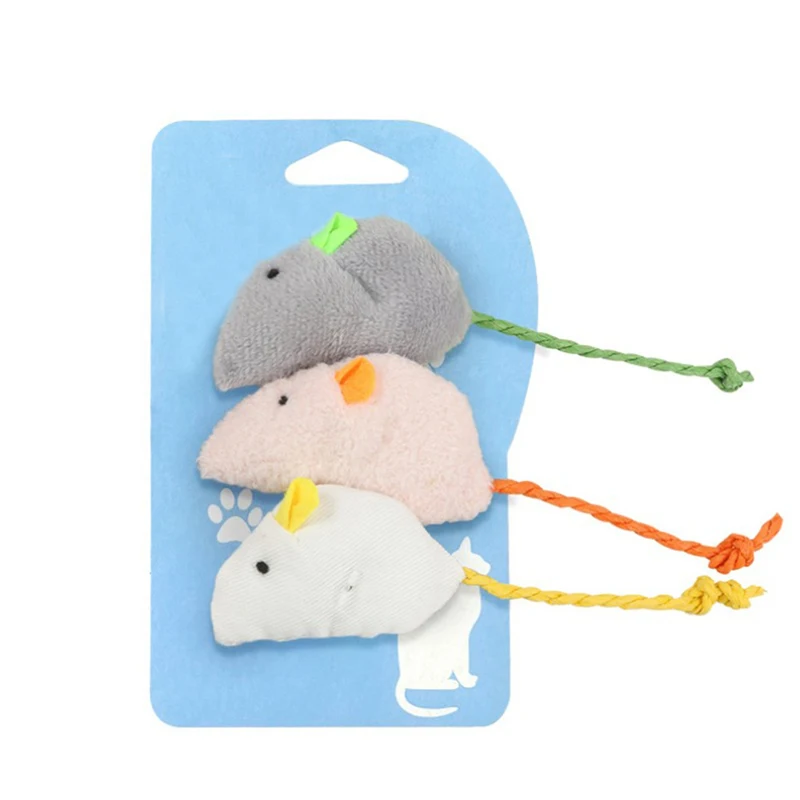 

New Plush Simulation Mouse Cat Toy Plush Mouse Cat Scratch Bite Resistance Interactive Mouse Toy Playing Toy For Cat Kitten