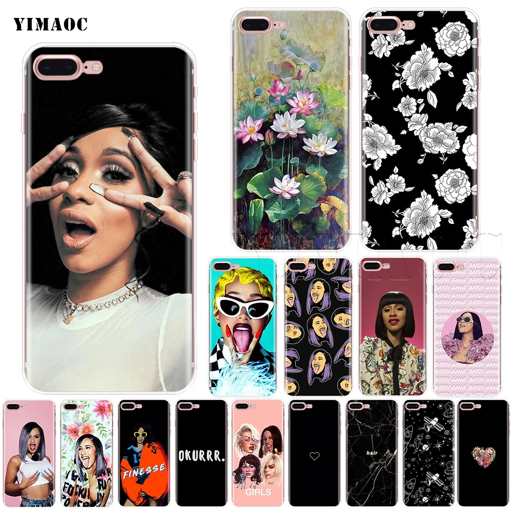 YIMAOC Cardi B Soft Silicone Case for iPhone 11 Pro XS Max XR X 8 7 6 6S Plus 5 5s se | Мобильные телефоны и аксессуары