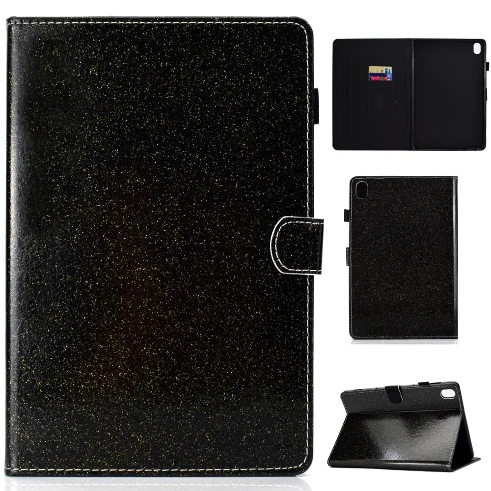 

For Huawei MediaPad M6 10.8 Varnish Glitter Powder Horizontal Flip Leather Case with Holder & Card Slot