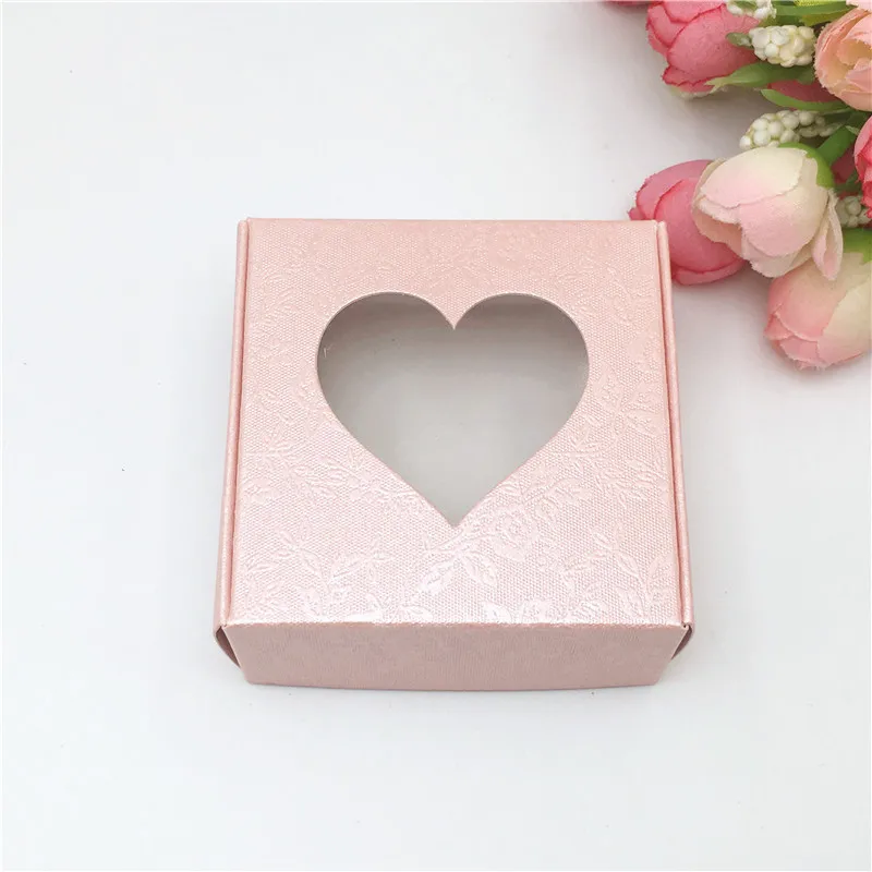 50 шт. 6,5x6,5x3 см подарочные коробки с модным принтом "Handmade with love" бумажные коробки для ювелирных изделий чехол для дисплея с индивидуальным логотипом
