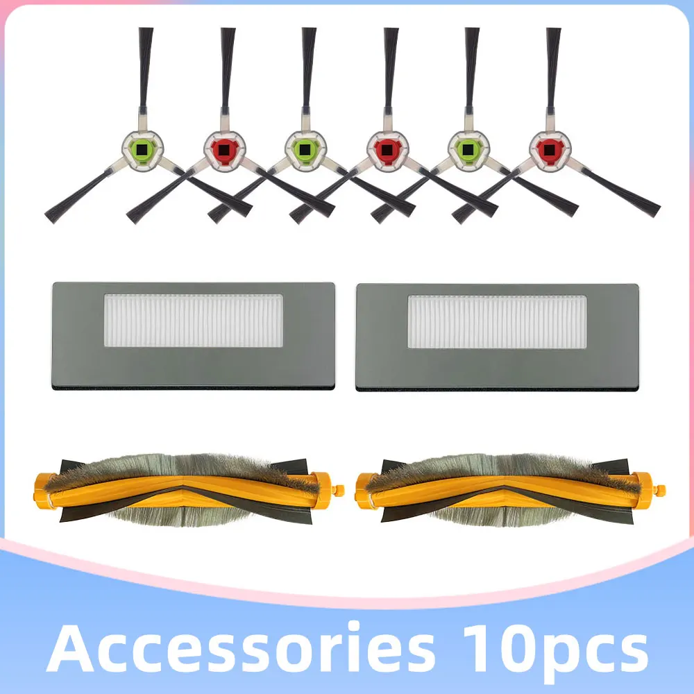 

Robotic Vacuum Cleaner Spare Parts for Ecovacs Deebot 900 901 M88 Main Roller Brush Side Brushes Mop Cloth Rag Hepa Filter