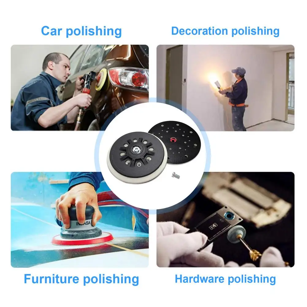 

6-inch Polishing Disc 17-Hole Hookit For Finer Polishing Cleaning Tool Grinder Polish Clean Auto Car Acessories
