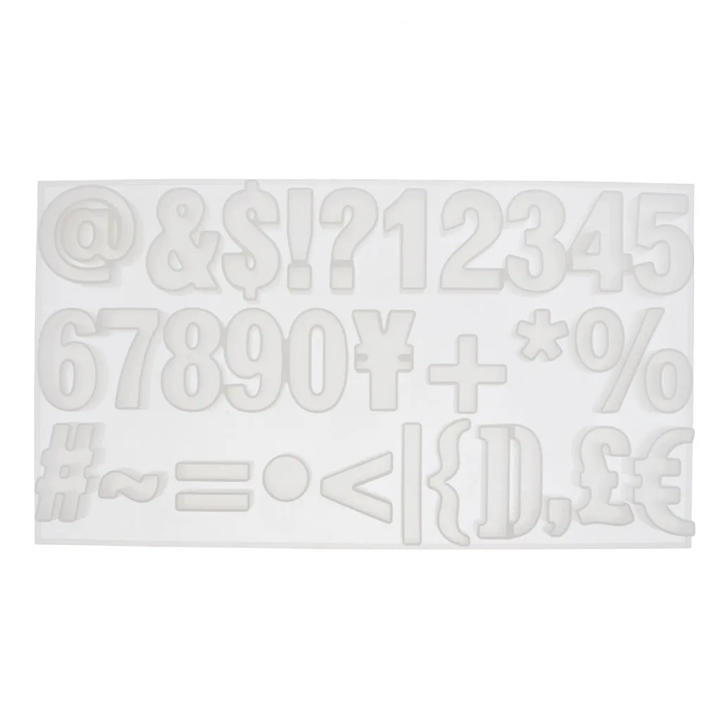 Силиконовая форма с цифрами символами из смолы инструмент для выпечки помадки