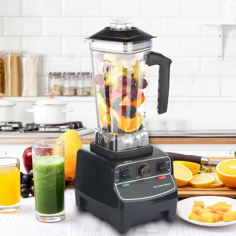 BPA Free Commercial Grade 2L Blender Mixer Heavy Duty Semiautomatic Fruit Juicer Food Processor Ice Crusher Smoothies 1650W | Бытовая