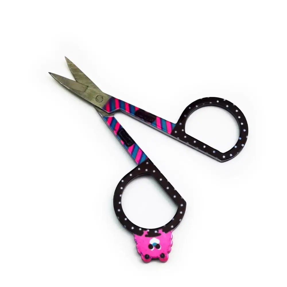 2 шт./лот ножницы для ногтей нержавеющая сталь маникюрная машинка стрижки бровей