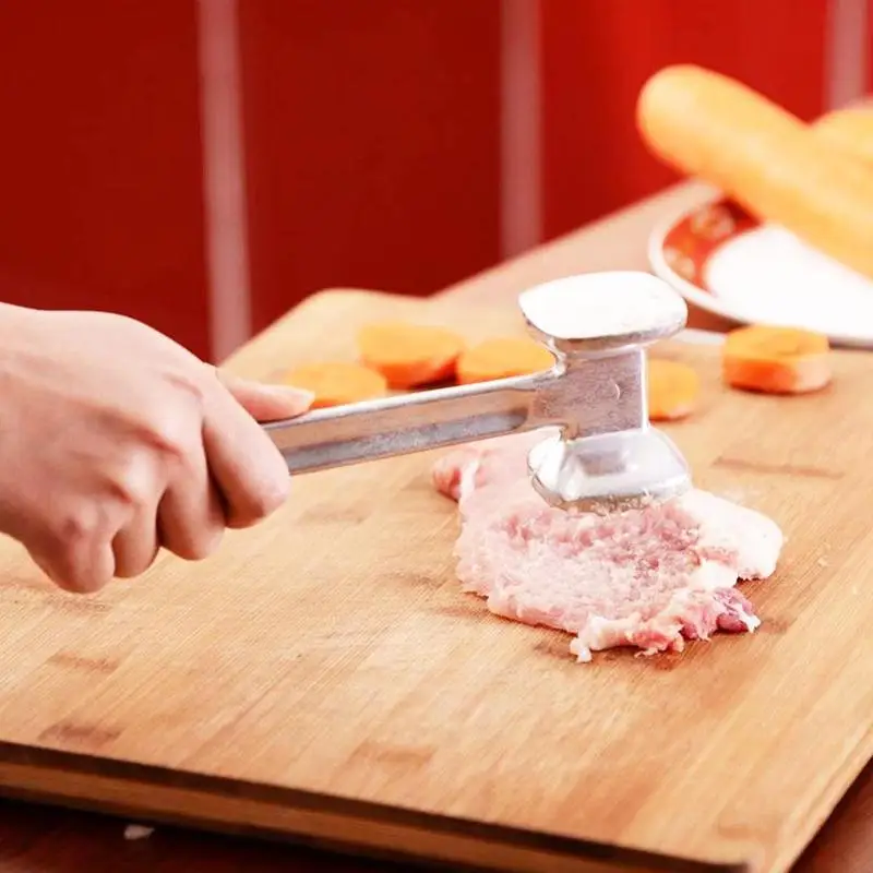 Ручной двухсторонний молоток для мяса из стали и алюминиевого сплава мясорубка
