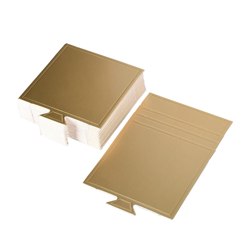 200 Pcs 3.54 Inch Mini Cake Boards Small Square Gold Mousse Cardboard Set Cupcake Base Dessert Displays Tray Disposa |