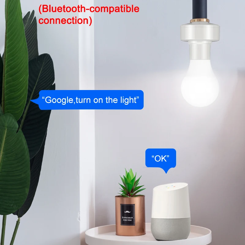 Умный патрон для светодиодной лампы E27 100 240 в RM 2 4G Bluetooth совместимый выключатель