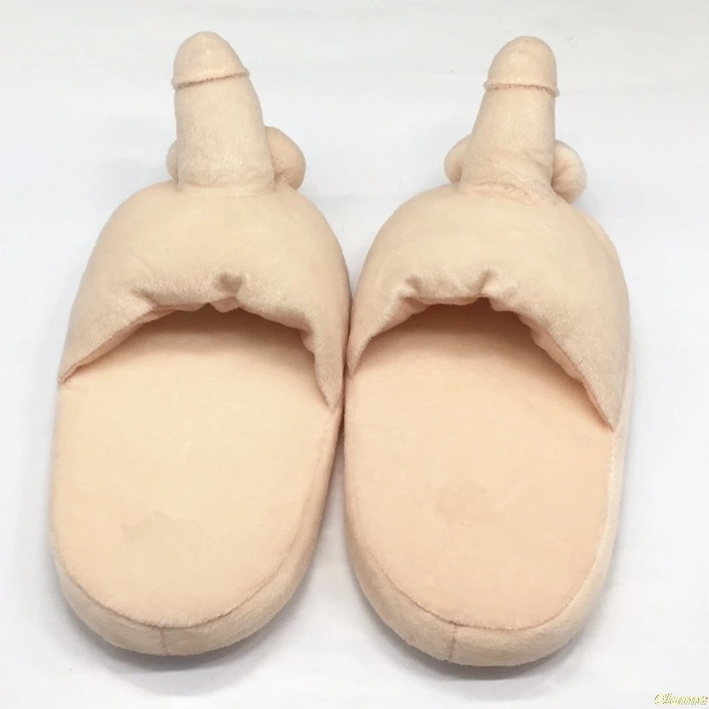 Зимние тапочки для женщин креативные забавные домашние пениса теплая Весенняя