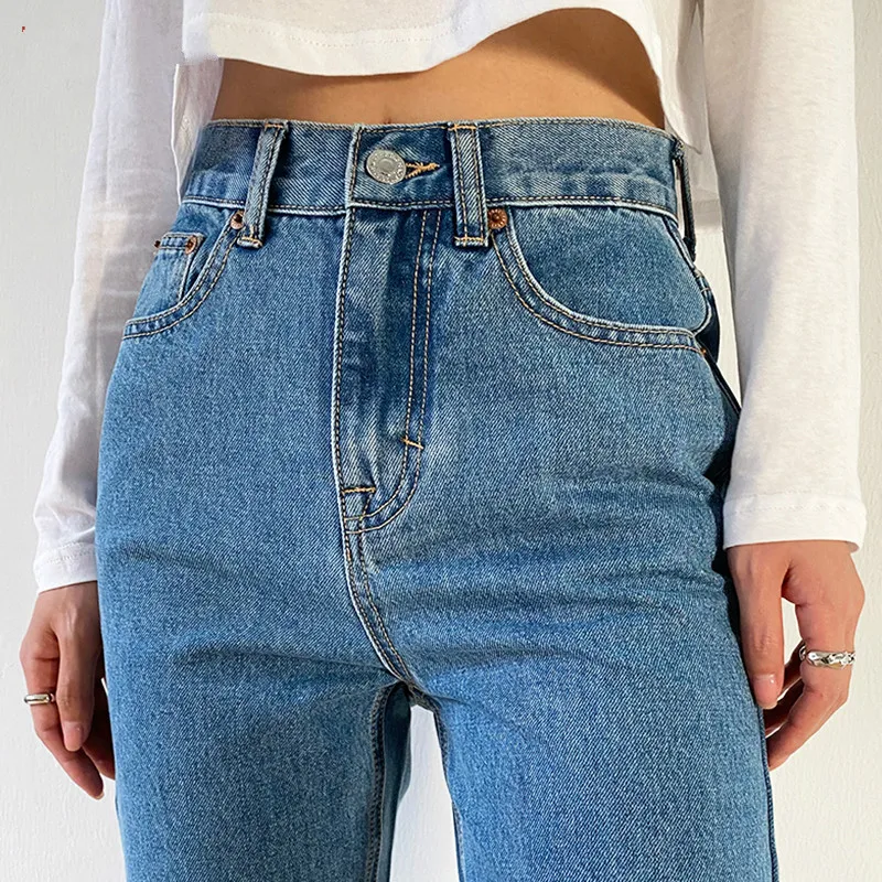 

Women's Pants Mom Jeans Woman 2020 Undefined Baggy Oversize Loose Wide Denim Pants Fashion High Waisted Straight Trousers