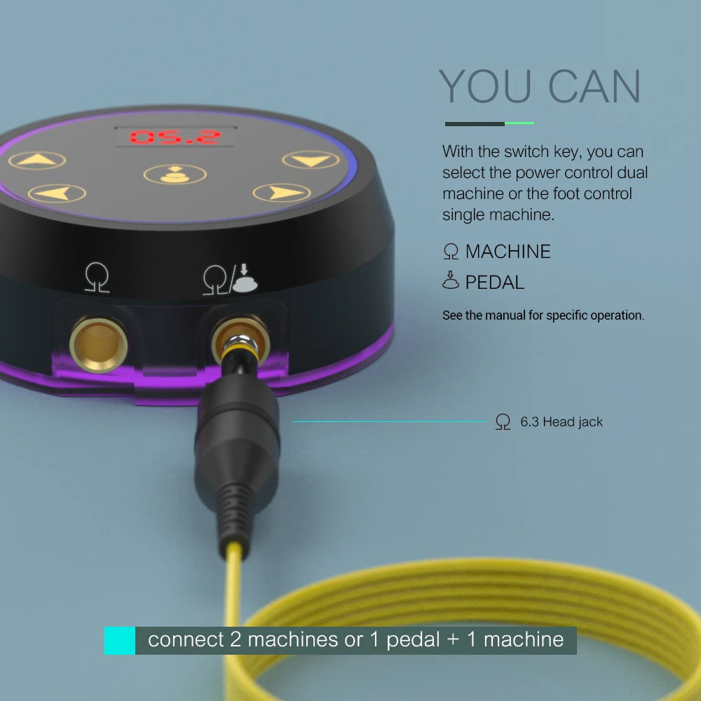 Мини блок питания с ЖК дисплеем для тату машинки 2 12 В|Блок тату-машинки| |