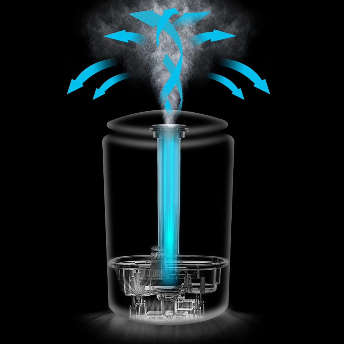 

260ML Mini Ultrasonic Air Humidifier Romantic Soft Light USB Essential Oil Diffuser Car Purifier Aroma Anion Mist Maker