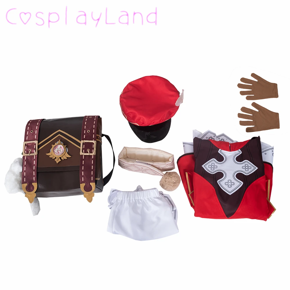 

Hot Game Genshin Impact Cosplay Klee Cosplay Costume Carnival Halloween Costumes Women Lolita Dress Sweet Uniform Red Dress