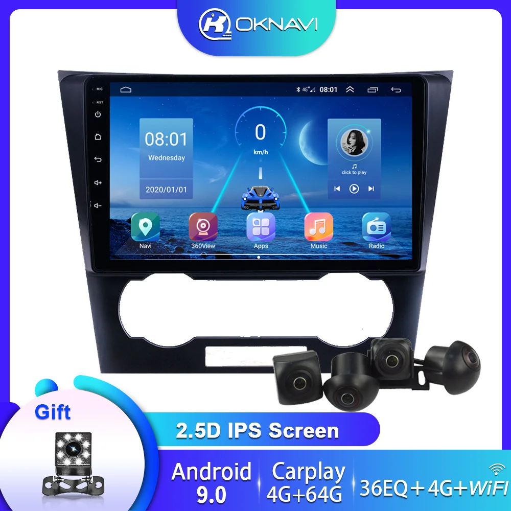 Автомобильный радиоприемник на Android 9 0 для Chevrolet Epica 1 с камерой 360 автомобильная