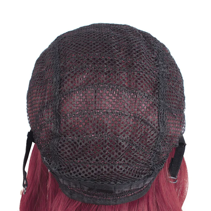 Красные парики для косплея MapofBeauty 12 дюймов винно красные 2 зажима костюм хвоста