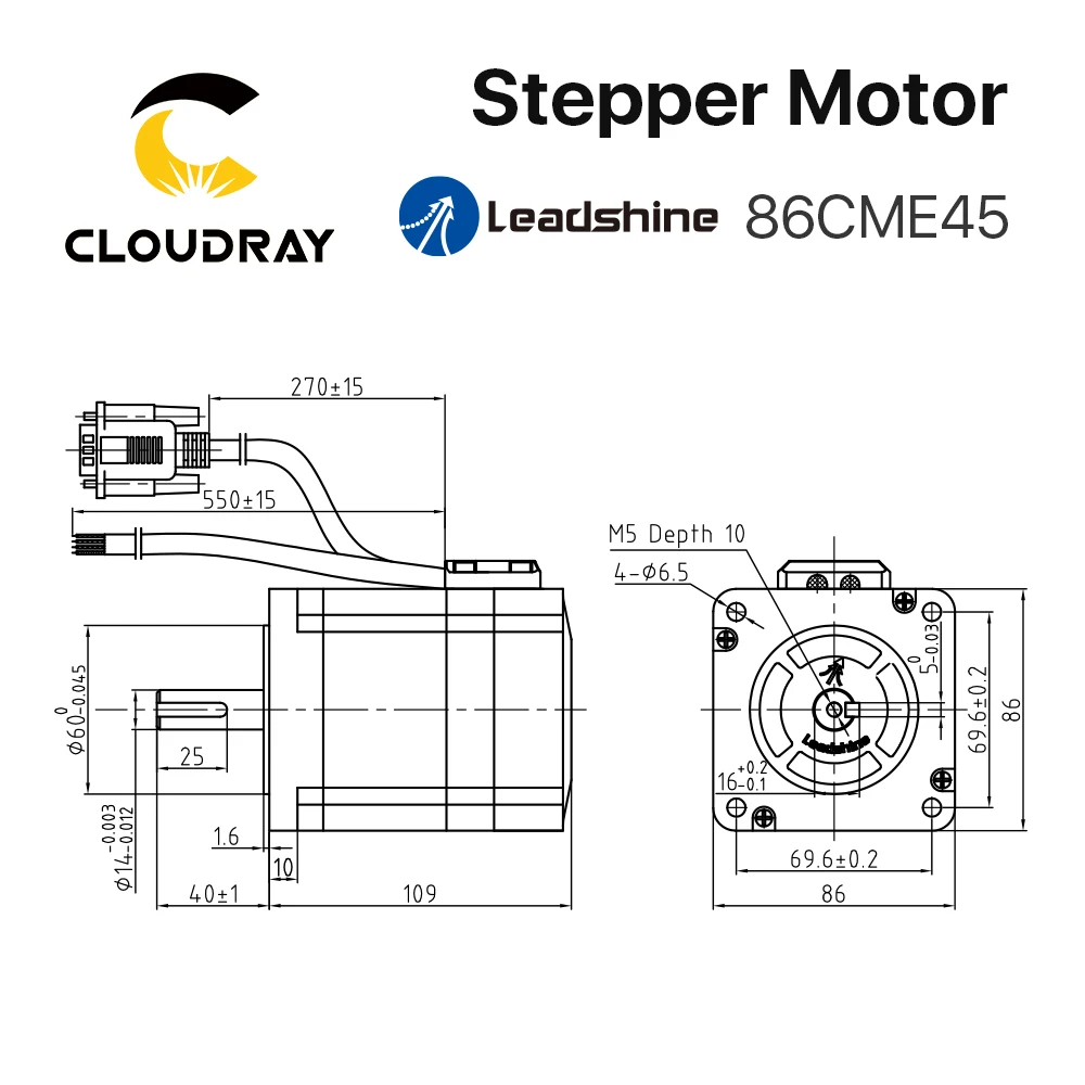 Замкнутый шаговый двигатель Leadshine Nema 34 4 6 нм с кодировщиком CL86H драйвер шагового