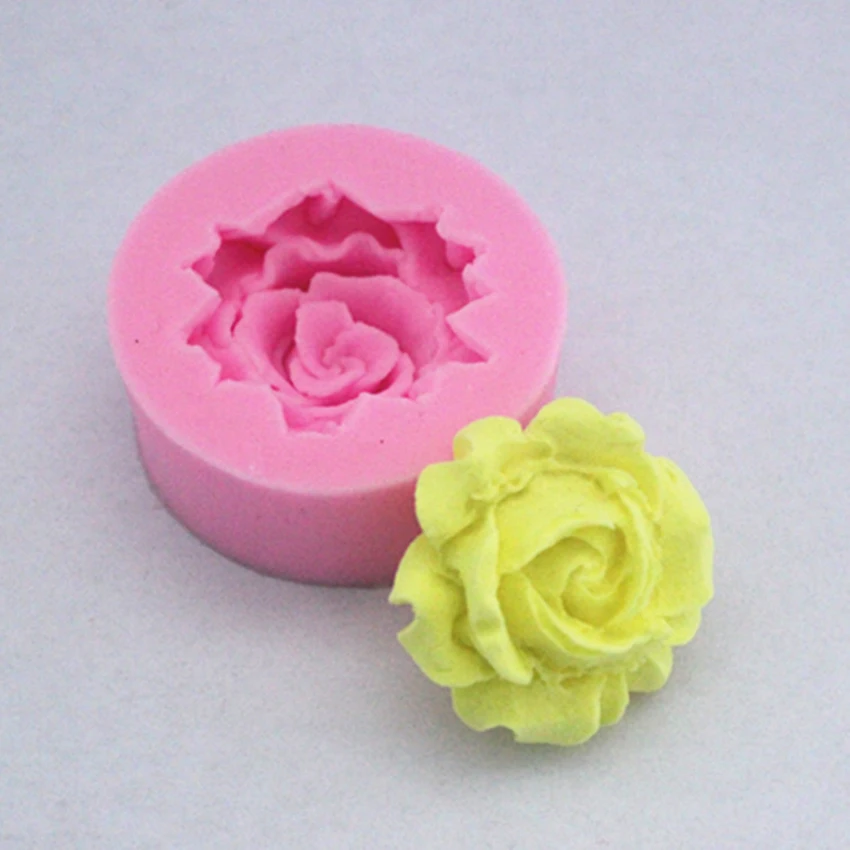 Силиконовые 3D цветок Форма формы Fondant (сахарная) ремесло торт конфеты шоколадная