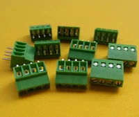 10pcs 4 poles4 pin 2 54mm0 1 pcb universal screw terminal block connector