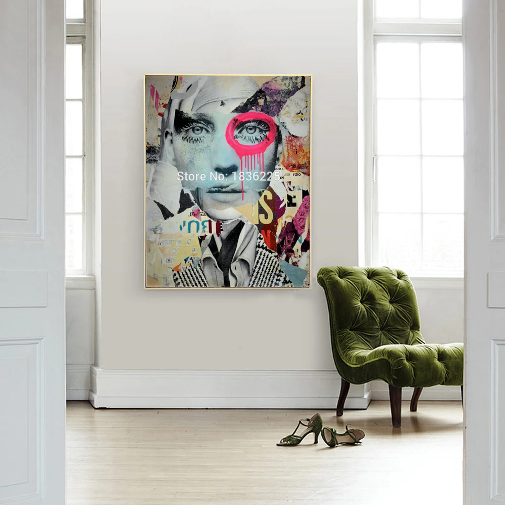 Красивые люди лицо масляная живопись ручная роспись поп арт современное крутое абстрактная портретная