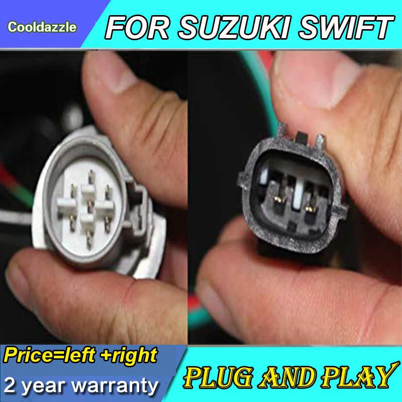 1 пара светодиодный налобный фонарь для Suzuki SWIFT 2017 2019 год головной светильник