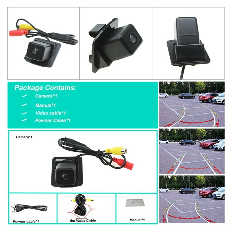 

Backup Reverse Dynamic Line Rear View Camera for Mercedes Benz W204 W212 W221 S Class Night Vision HD CCD 170 Degree