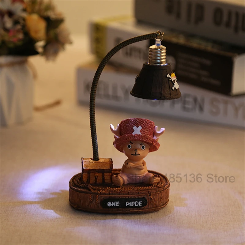 

One Piece Luffy Tony Kumamoto Bear LED Night Light Resin Table Lamp Children's Room Night Light Bedroom Decoration Birthday Gift