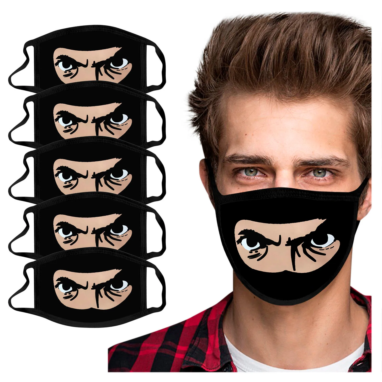 

5pcs Valentine Adult Face Mask Outdoor Protect Mask Washable Safety Reusable Face Mask High Quality For Man And Women R1