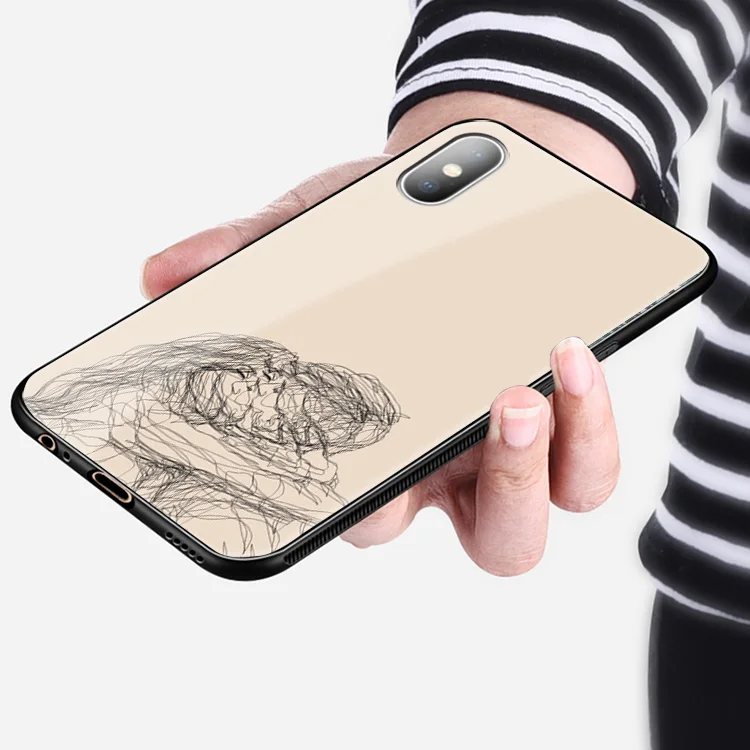 Мягкий силиконовый стеклянный чехол для iPhone 6 6s 7 8 Plus X XR XS 11 Pro max|Бамперы| |