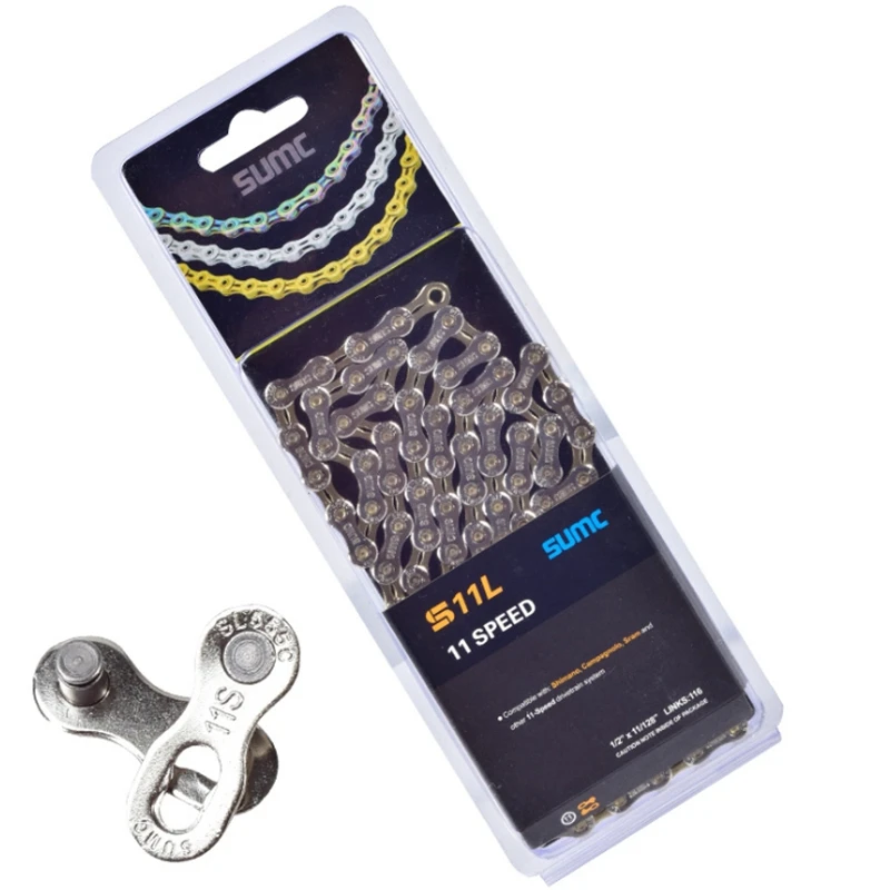 SUMC велосипедная цепь для горного велосипеда шоссейный велосипед 11 скорость Shimano