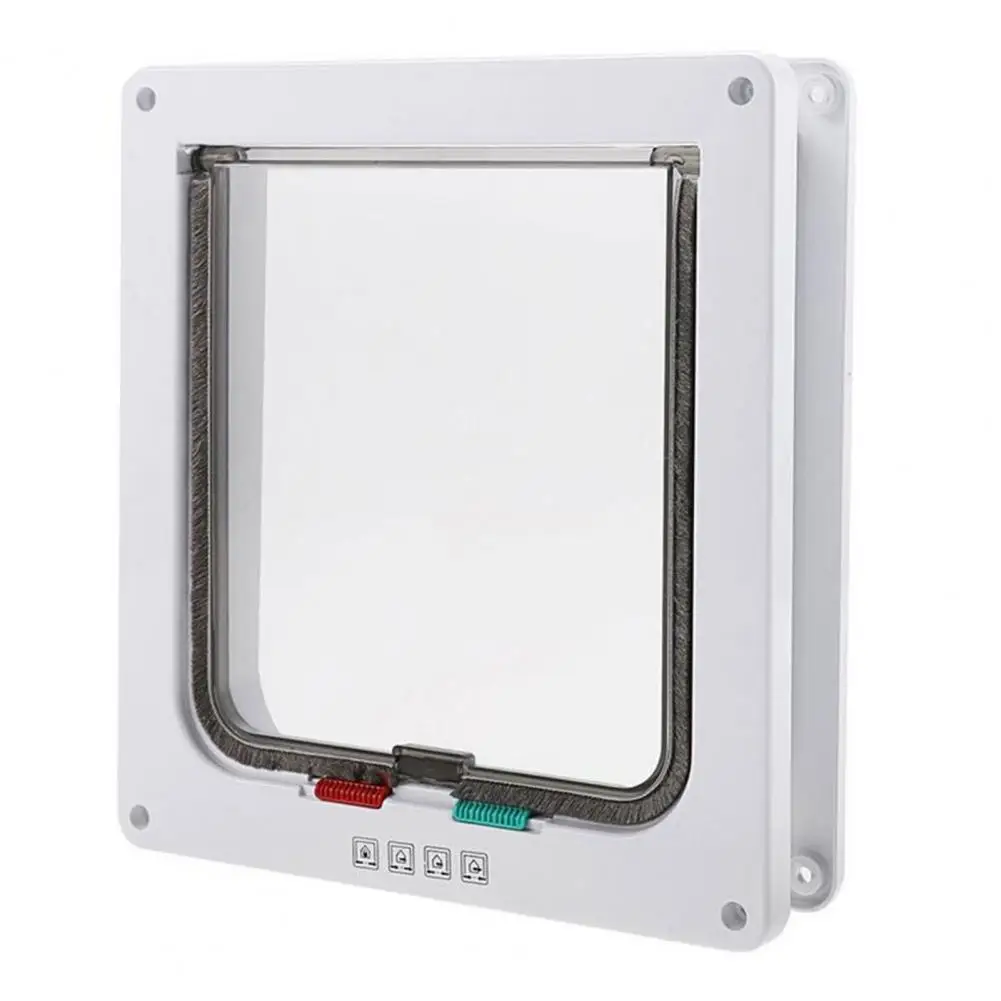 Умная белая дверь для домашних животных удобная с клапаном безопасная | Дом и сад